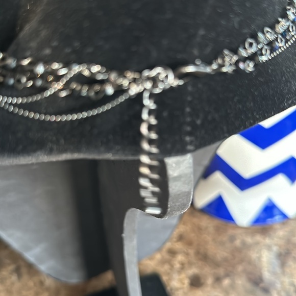 Exquisite multi chain layered with long crystal and chain tassels  gorgeous on - Picture 12 of 12